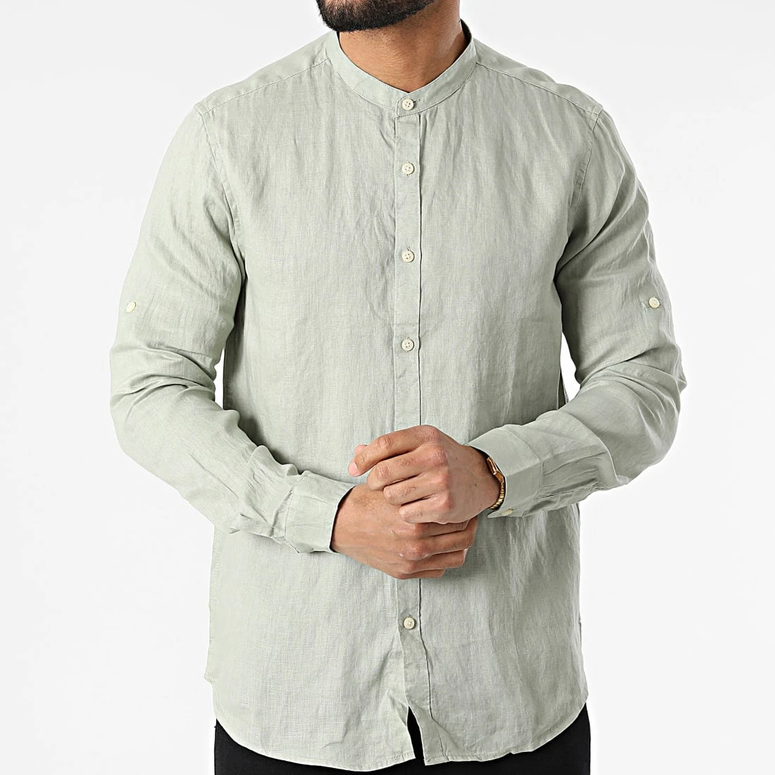 Remise 🧨 Chemise A Manches Longues 7632 Vert Clair de Classic Series ⌛ 5 Remise 🧨 Chemise A Manches Longues 7632 Vert Clair de Classic Series ⌛ – Image 3