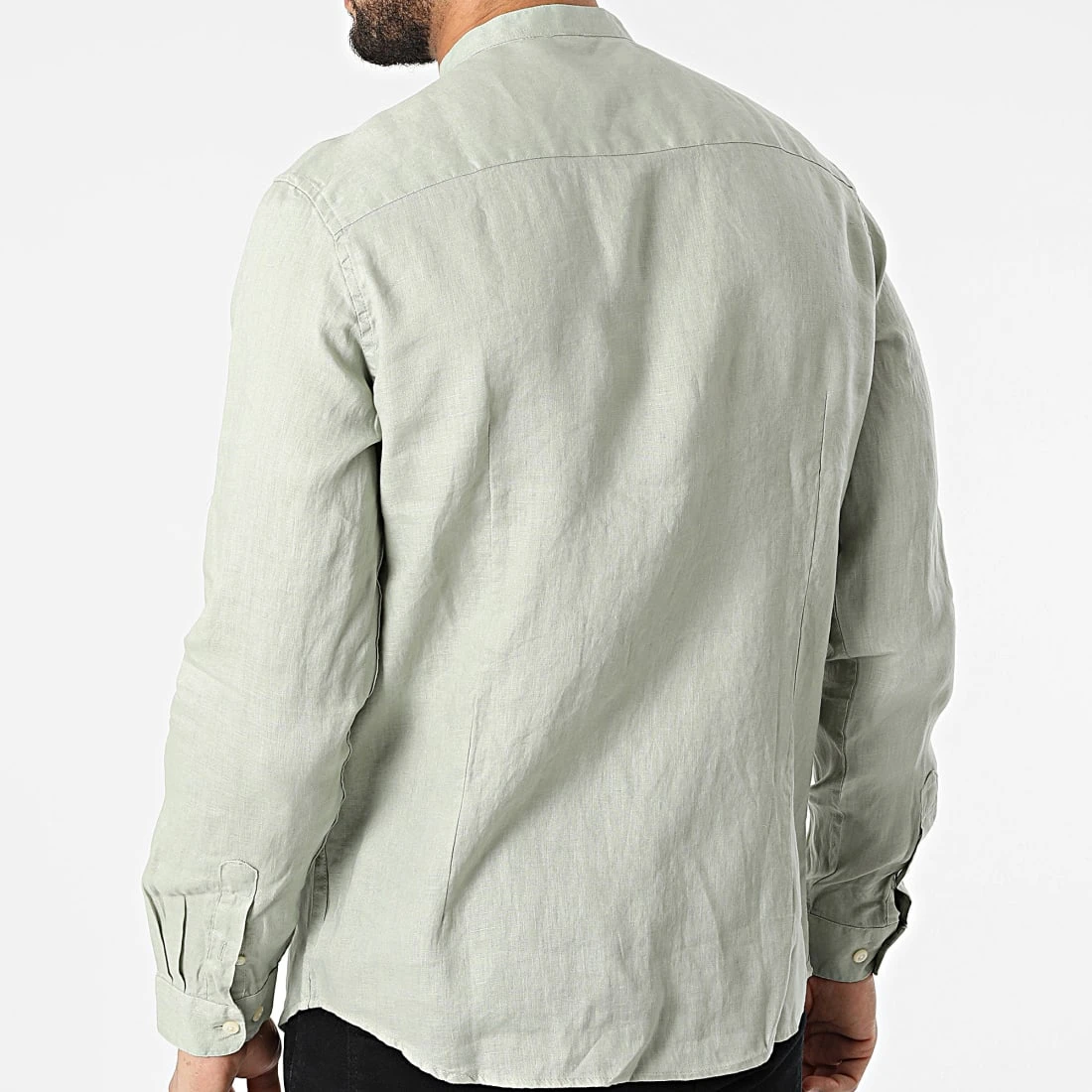 Remise 🧨 Chemise A Manches Longues 7632 Vert Clair de Classic Series ⌛ 6 Remise 🧨 Chemise A Manches Longues 7632 Vert Clair de Classic Series ⌛ – Image 4