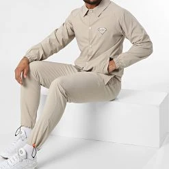 Grosses soldes 🔔 Ensemble Veste Pantalon Jogging 5038 Beige de Classic Series ❤️