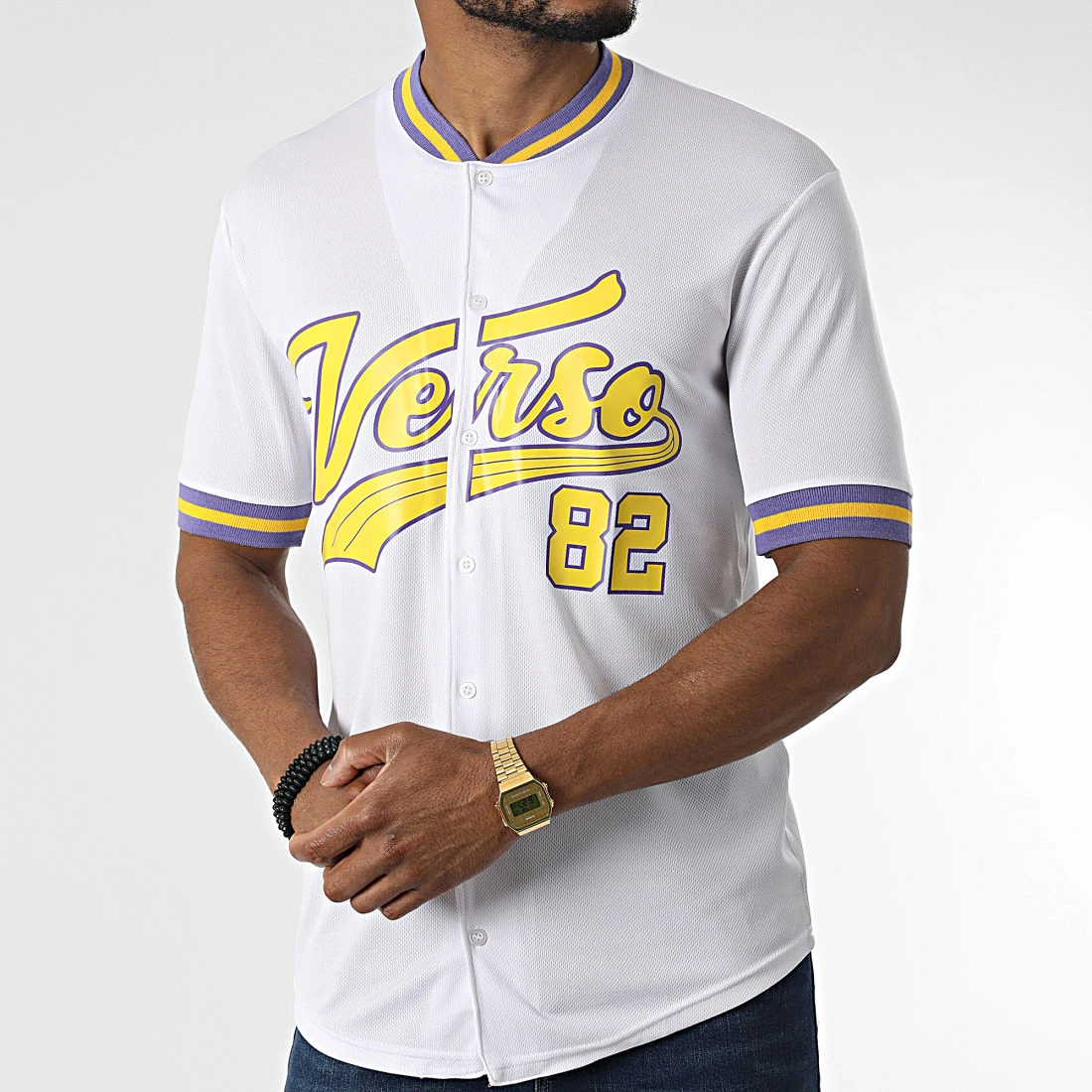 Bon marché 🔔 Chemise Manches Courtes Col Rond 5923 Blanc de Classic Series 😍 5 Bon marché 🔔 Chemise Manches Courtes Col Rond 5923 Blanc de Classic Series 😍 – Image 3