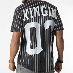 Coupon 🛒 Chemise Manches Courtes Col Rond A Rayures 5925 Noir Blanc de Classic Series ⌛ -Classic Series Soldes classic series 317220 5925 BLACK 20220504T143001 04