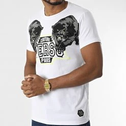 Grosses soldes 🎁 Tee Shirt Strass 11009 Blanc de Classic Series ⌛ -Classic Series Soldes classic series 317223 11009 WHIT 20220504T143058 03