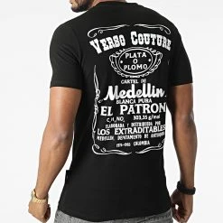 Coupon 🔥 Tee 👏 Shirt Oversize Large 7190 Noir de Classic Series ✨