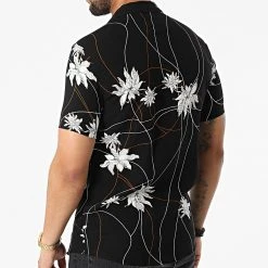 Bon marché 💯 Chemise A Manches Courtes PP003 Noir Floral de Classic Series ✨ -Classic Series Soldes classic series 317410 PP003 NOIR 20220505T155737 04