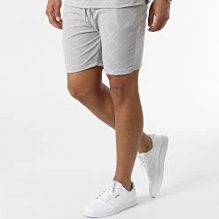 Budget 🥰 Ensemble Tee Shirt Oversize A Poche Poitrine Et Short Jogging PP6001-6002 Gris de Classic Series 😍 -Classic Series Soldes classic series 317469 ENS 6001 6002 GREY 20220506T154358 05