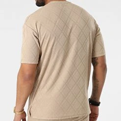 Top 10 👍 Ensemble Tee Shirt Oversize A Poche Poitrine Et Short Jogging PP6001-6002 Beige de Classic Series 🎁 -Classic Series Soldes classic series 317472 ENS 6001 6002 CAMEL 20220506T154415 04
