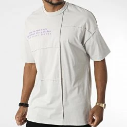 Promo 🌟 Tee Shirt Oversize Large 22-Y261 Gris de Classic Series ⌛