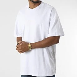 Bon marché 🤩 Tee Shirt Oversize Large A Bandes 22-Y148 Blanc de Classic Series 😉 -Classic Series Soldes classic series 317508 22 Y148 BEYAZ 20220503T163529 03