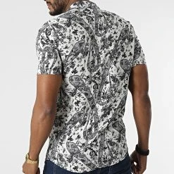 Remise 👏 Chemise A Manches Courtes PP006 Blanc Bandana de Classic Series 👏 -Classic Series Soldes classic series 317523 PP006 BLANC 20220504T084952 04