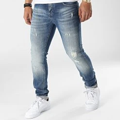 De gros 🧨 Jean Slim 5145 Bleu Denim de Classic Series 🔔