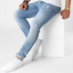 Meilleure vente ⌛ Jean Slim 5145 Bleu Wash de Classic Series ✔️ -Classic Series Soldes classic series 317605 5145 8 20220502T154836 03
