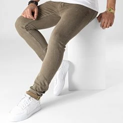 Promo 🎉 Jean Slim 7876 Marron de Classic Series ✨ -Classic Series Soldes classic series 318047 7876 LATTE 1 20220509T155311 03