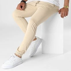 Sortie 🔔 Jogger Pant 7439 Beige de Classic Series 😉 -Classic Series Soldes classic series 318119 7439 BEJ 20220510T140602 03