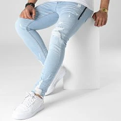 Vente flash 🎁 Jean Skinny DHZ-3783 Bleu Wash de Classic Series ✨ -Classic Series Soldes classic series 318124 DHZ 3783 A MAVI 20220509T155930 03