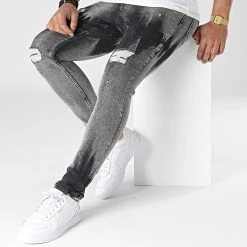 Acheter ❤️ Jean Slim DH-5006 Gris de Classic Series 🔥 -Classic Series Soldes classic series 318128 DH 5006 1 FUME 20220509T155430 03