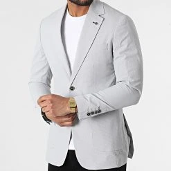 Le moins cher ✔️ Veste Blazer 20407 Gris Clair de Classic Series ✔️ -Classic Series Soldes classic series 318179 20407 4 20220510T155600 03