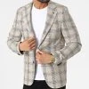 Nouveau 🥰 Veste Blazer A Carreaux 11587 Beige Chiné de Classic Series ✔️ -Classic Series Soldes classic series 318188 11587 4 20220510T155830 01