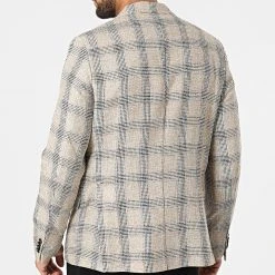 Nouveau 🥰 Veste Blazer A Carreaux 11587 Beige Chiné de Classic Series ✔️ -Classic Series Soldes classic series 318188 11587 4 20220510T155834 04