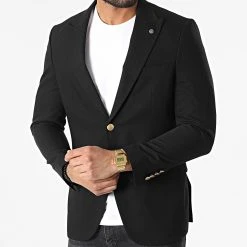 Coupon ✨ Veste Blazer 11597 Noir de Classic Series 😀 -Classic Series Soldes classic series 318189 11597 BLACK 20220510T155504 03