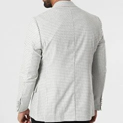 Meilleure vente ⌛ Veste Blazer 20506 Blanc Gris de Classic Series 🌟 -Classic Series Soldes classic series 318195 20506 1 20220510T155615 04