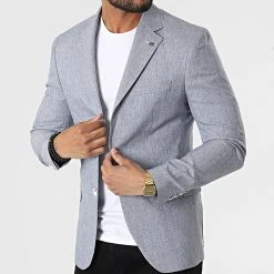 De gros ✔️ Veste Blazer 20507 Bleu Marine Chiné de Classic Series 🔥