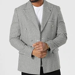 Meilleure vente 😀 Veste Blazer 20506 Blanc Noir de Classic Series 👏 -Classic Series Soldes classic series 318199 20506 4 20220510T155644 03