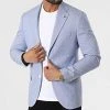 Remise ⭐ Veste Blazer 20507 Bleu Clair Chiné de Classic Series 🔔 -Classic Series Soldes classic series 318200 20507 4 20220510T155752 01