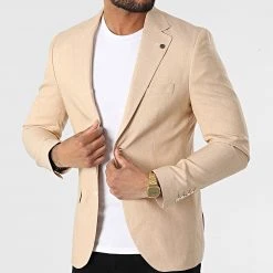 Meilleur prix 🔥 Veste Blazer 20507 Beige Chiné de Classic Series 💯