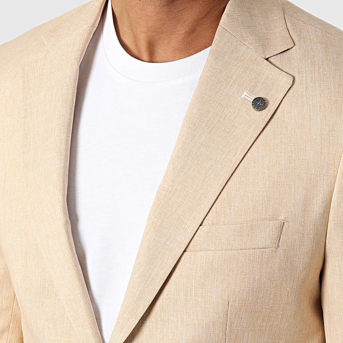 Meilleur prix 🔥 Veste Blazer 20507 Beige Chiné de Classic Series 💯 4 Meilleur prix 🔥 Veste Blazer 20507 Beige Chiné de Classic Series 💯 – Image 2