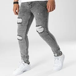 Bon marché ✔️ Jean Slim DH-5004 Gris de Classic Series ✨