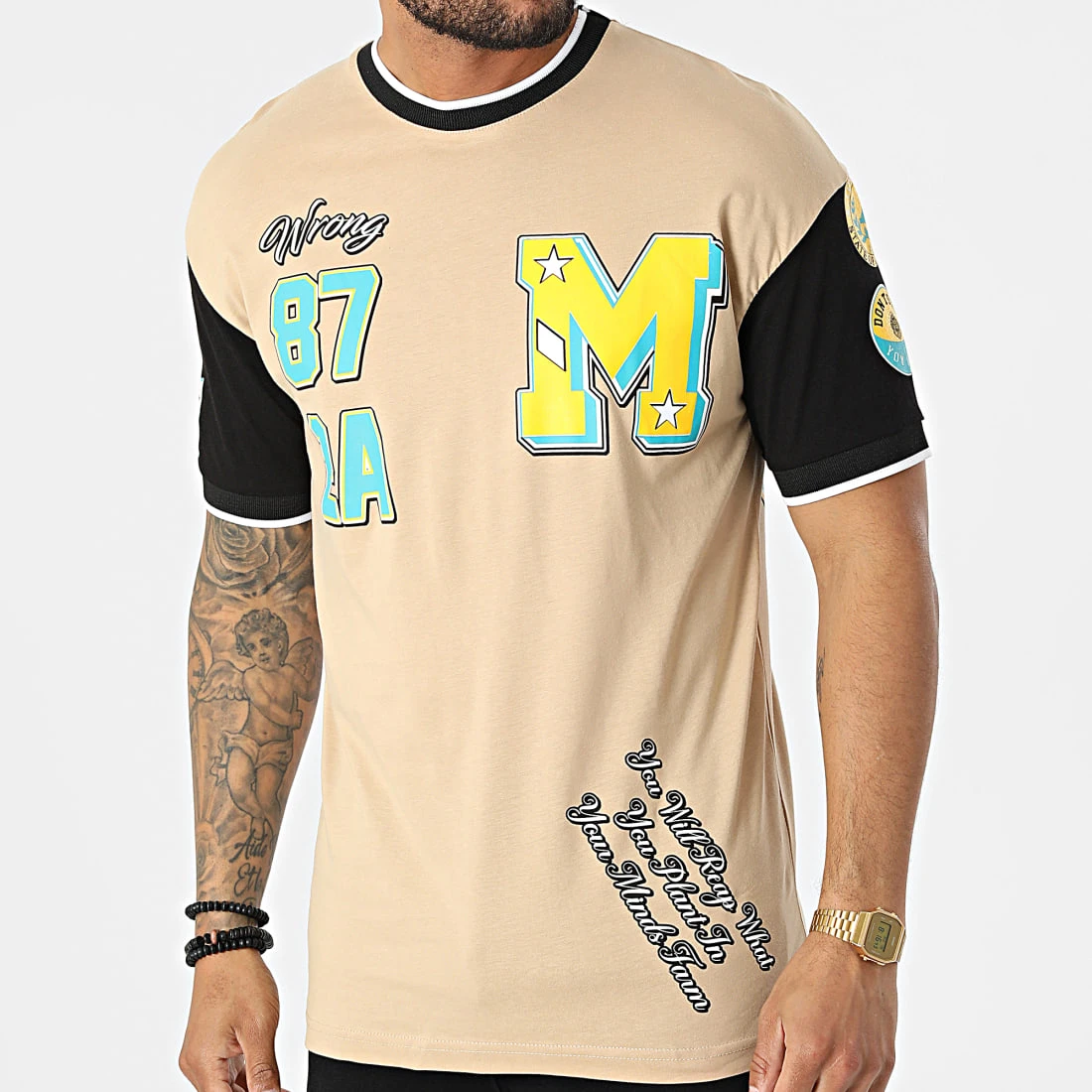 Remise ✔️ Tee Shirt G22-588 Beige de Classic Series ⌛ 6 Remise ✔️ Tee Shirt G22-588 Beige de Classic Series ⌛ – Image 4