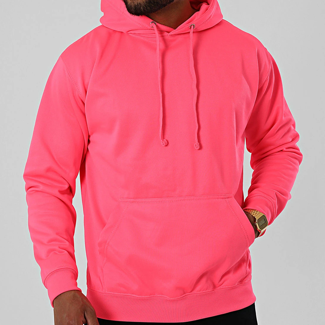 Grosses soldes 🎉 Sweat Capuche JH004 Rose Fluo de Classic Series 😍 5 Grosses soldes 🎉 Sweat Capuche JH004 Rose Fluo de Classic Series 😍 – Image 3
