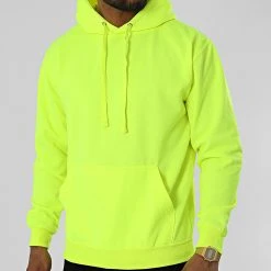 Acheter 🛒 Sweat Capuche JH004 Jaune Fluo de Classic Series 😍