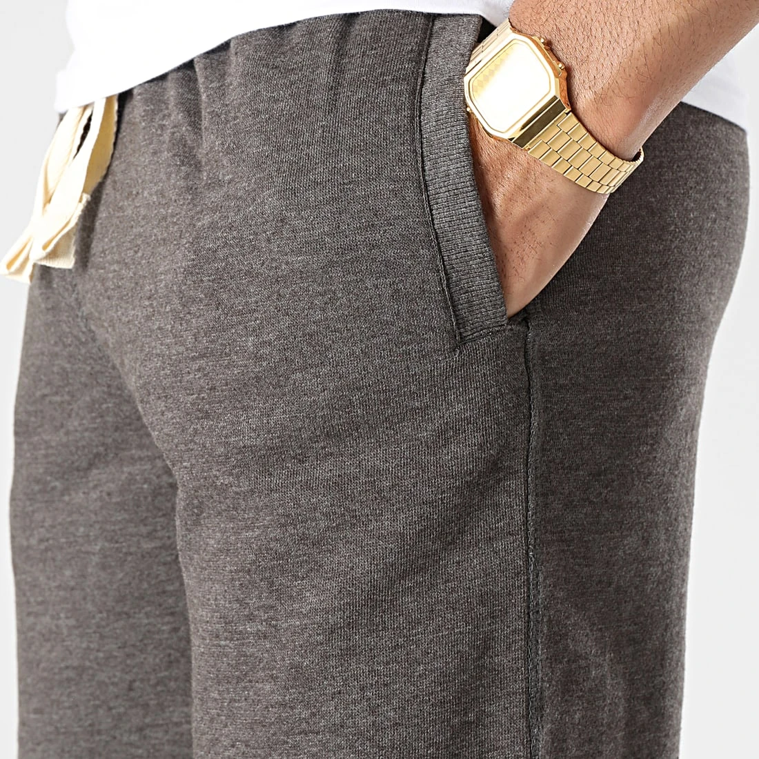 De gros 🔥 Short Jogging JH080 Gris Anthracite Chiné de Classic Series 🔥 4 De gros 🔥 Short Jogging JH080 Gris Anthracite Chiné de Classic Series 🔥 – Image 2