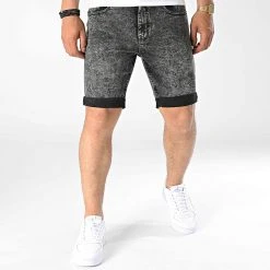 Meilleure affaire 🤩 Short Jean Mr Orange Acid Gris de Classic Series ⌛ -Classic Series Soldes classic series 319924 JIB DP SS22 039 A 088 GREY ACID 20220519T161210 03