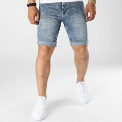 Promo ❤️ Short Jean Mr Orange Acid Bleu Denim de Classic Series 😉 -Classic Series Soldes classic series 319926 JIB DP SS22 039 A 089 BLUE ACID 20220519T161141 03