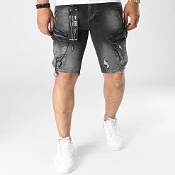 Nouveau ⭐ Short Jean 15381 Gris Anthracite de Classic Series ✨ -Classic Series Soldes classic series 321137 15381 20220603T155234 03