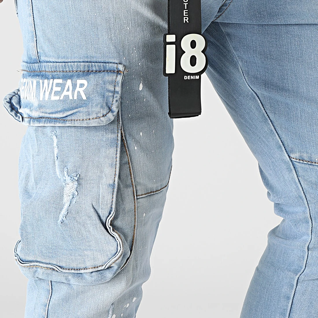 Bon marché 🔔 Jean Skinny Cargo 15359 Bleu Wash de Classic Series ⌛ 4 Bon marché 🔔 Jean Skinny Cargo 15359 Bleu Wash de Classic Series ⌛ – Image 2