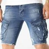 Remise ❤️ Short Jean 15383 Bleu Denim de Classic Series ⌛ -Classic Series Soldes classic series 321147 15383 BF 20220531T160656 01