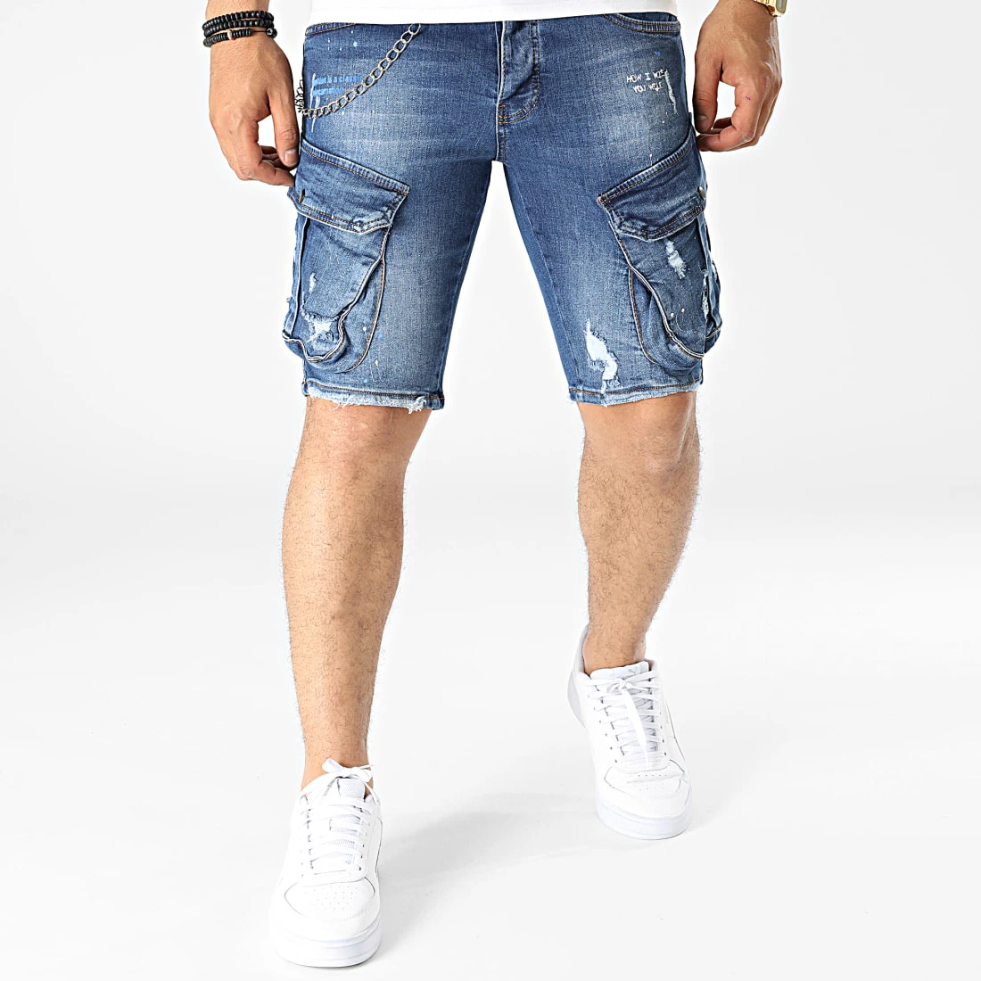 Remise ❤️ Short Jean 15383 Bleu Denim de Classic Series ⌛ 5 Remise ❤️ Short Jean 15383 Bleu Denim de Classic Series ⌛ – Image 3