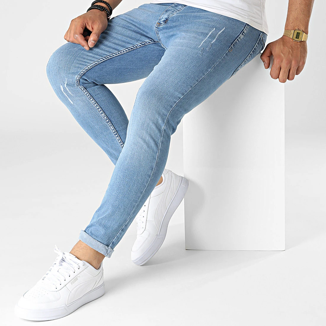 Le moins cher 💯 Jean Skinny 15590 Bleu Denim de Classic Series 🤩 5 Le moins cher 💯 Jean Skinny 15590 Bleu Denim de Classic Series 🤩 – Image 3