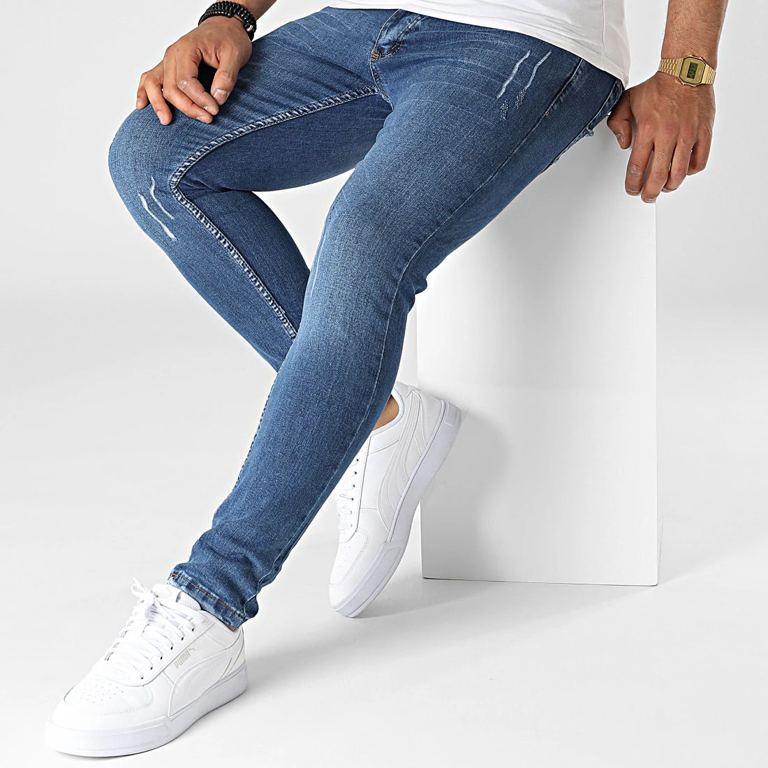 Bon marché 🔥 Jean Skinny 15590 Bleu Denim de Classic Series ⭐ 5 Bon marché 🔥 Jean Skinny 15590 Bleu Denim de Classic Series ⭐ – Image 3