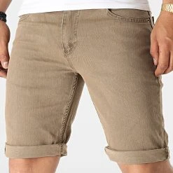 Meilleure vente 🧨 Short Jean 7024 Marron de Classic Series 🎉