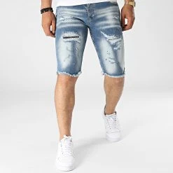 Budget ✔️ Short Jean 7050 Bleu Denim de Classic Series 🧨 -Classic Series Soldes classic series 321246 7050 20220601T123006 03
