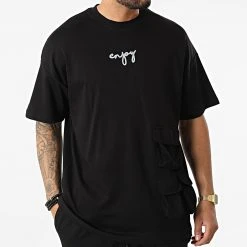 Tout neuf 😀 Ensemble Tee 🧨 Shirt Oversize Short Jogging Y205UST Noir de Classic Series ✨ -Classic Series Soldes classic series 321276 Y205UST SIYAH 20220530T161035 03