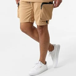 Grosses soldes ⭐ Ensemble Tee 💯 Shirt Short Jogging Y022UST Camel de Classic Series 😍 -Classic Series Soldes classic series 321279 Y022UST CAMEL 20220530T161317 05