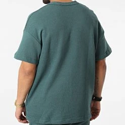 Nouveau 🧨 Ensemble Tee 💯 Shirt Short Jogging Y203UST Vert de Classic Series ❤️ -Classic Series Soldes classic series 321290 Y203UST PETROL 20220530T161332 04