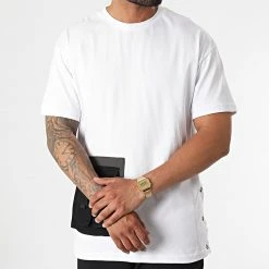 Meilleur prix 🤩 Ensemble Tee Shirt Poche Pantalon Jogging F22-906T Noir Blanc de Classic Series 👏 -Classic Series Soldes classic series 321303 F22 906T BEYAZ SIYAH 20220613T162706 03