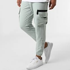 De gros ⭐ Ensemble Tee Shirt Poche Pantalon Jogging F22-906T Vert Blanc de Classic Series 🔥 -Classic Series Soldes classic series 321305 F22 906T BEYAZ MINT 20220527T160050 04