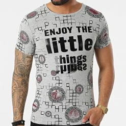 Promo 👍 Tee Shirt AXI028 Gris Chiné de Classic Series 😉 -Classic Series Soldes classic series 321319 AXI028 GRI 20220530T160924 03